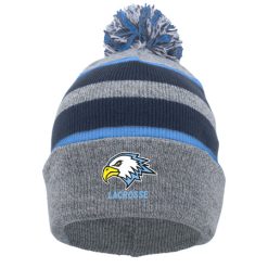Alternative view of GR Christian lacrosse KNIT FOLD OVER POM-POM BEANIE