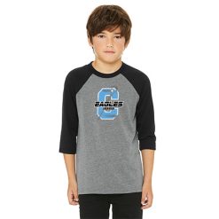 GR Christian lacrosse Youth Youth 3/4 Sleeve Baseball Tee