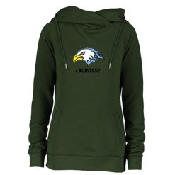 Alternative view of GR Christian lacrosse Ladies Classic Fleece Funnel Neck Pullover Hood