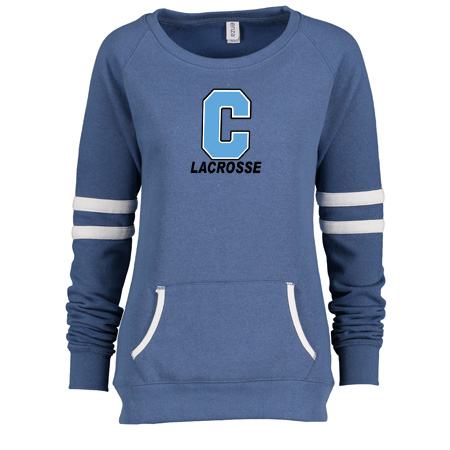 GR Christian lacrosse Ladies Varsity Fleece Crew Neck Pullover - Image 3