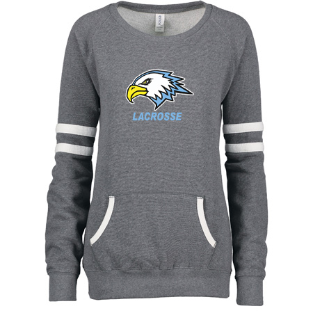 GR Christian lacrosse Ladies Varsity Fleece Crew Neck Pullover - Image 7