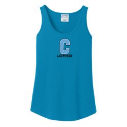 Alternative view of GR Christian lacrosse Ladies Ladies Core Cotton Tank Top