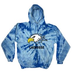 Alternative view of GR Christian lacrosse Youth Youth Tie Dye Fleece Pullover