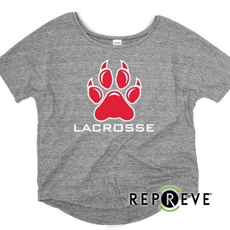NV Girls Lacrosse Ladies Triblend Flowy Tee - Image 4