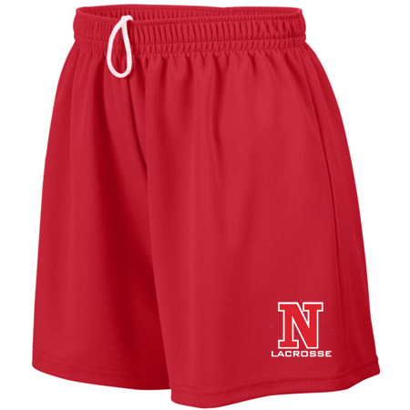 NV Girls Lacrosse Ladies Ladies Wicking Mesh Shorts - Image 3