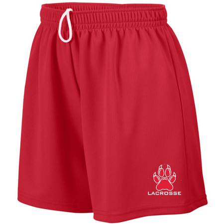 NV Girls Lacrosse Ladies Ladies Wicking Mesh Shorts - Image 2