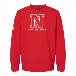 Alternative view of NV Girls Lacrosse Adidas Fleece Crewneck Sweatshirt
