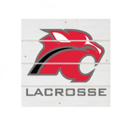 NV Girls Lacrosse White Wood Pallet Coaster  Set of 1  no holder