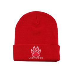 Alternative view of NV Girls Lacrosse Acrylic Beanie with Cuff