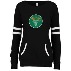 Alternative view of MFB Frenzy Ladies Varsity Fleece Crew Neck Pullover