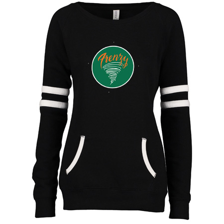 MFB Frenzy Ladies Varsity Fleece Crew Neck Pullover - Image 2