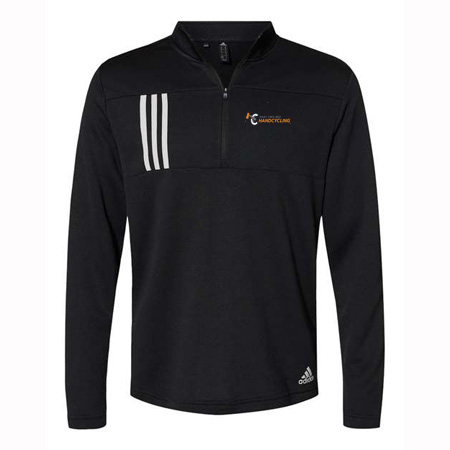MFB Hand Cycling Adult Adidas 3-Stripes Double Knit Quarter-Zip Pullover - Image 2