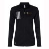 MFB Hand Cycling Ladies Adidas 3-Stripes Double Knit Full Zip Pullover