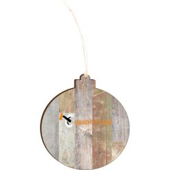 MFB Hand Cycling Light 4.18 X 3.86 Faux Wood Ornament