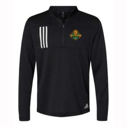 Alternative view of MFB Jr. Pacers Adult Adidas 3-Stripes Double Knit Quarter-Zip Pullover