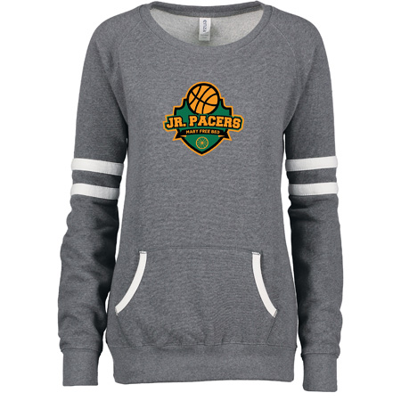 MFB Jr. Pacers Ladies Varsity Fleece Crew Neck Pullover - Image 2