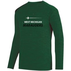 Alternative view of MFB West Michigan Marauders Adult SHADOW TONAL HEATHER LONG SLEEVE TEE