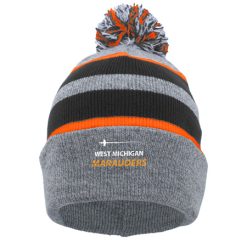 Alternative view of MFB West Michigan Marauders KNIT FOLD OVER POM-POM BEANIE