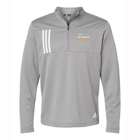 MFB West Michigan Marauders Adult Adidas 3-Stripes Double Knit Quarter-Zip Pullover - Image 2