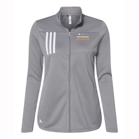 MFB West Michigan Marauders Ladies Adidas 3-Stripes Double Knit Full Zip Pullover