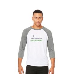 Alternative view of MFB West Michigan Marauders Unisex 3/4 Sleeve Baseball Tee