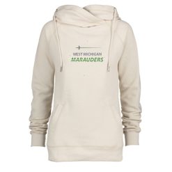 MFB West Michigan Marauders Ladies Classic Fleece Funnel Neck Pullover Hood