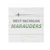 MFB West Michigan Marauders White Wood Pallet Coaster  Set of 1  no holder