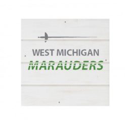 MFB West Michigan Marauders White Wood Pallet Coaster  Set of 1  no holder