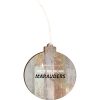 MFB West Michigan Marauders Light 4.18 X 3.86 Faux Wood Ornament