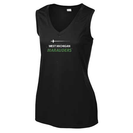 MFB West Michigan Marauders Ladies Ladies Sleeveless PosiCharge® Competitor™ V-Neck Tee - Image 3