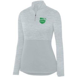 Alternative view of MFB Power Soccer Club Ladies Shadow Tonal Heather ¼ Zip Pullover