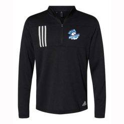MFB West Michigan Rollin Whitecaps Adult Adidas 3-Stripes Double Knit Quarter-Zip Pullover