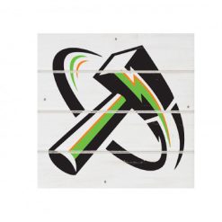 MFB Thunder White Wood Pallet Coaster  Set of 1  no holder