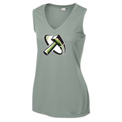 Alternative view of MFB Thunder Ladies Ladies Sleeveless PosiCharge® Competitor™ V-Neck Tee