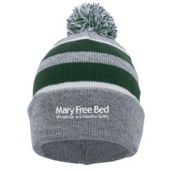 MFB Adaptive Sports KNIT FOLD OVER POM-POM BEANIE
