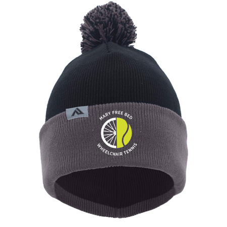 MFB Tennis KNIT FOLD OVER POM-POM BEANIE - Image 11