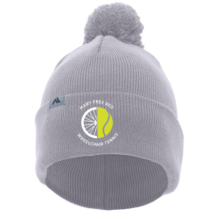 MFB Tennis KNIT FOLD OVER POM-POM BEANIE - Image 8