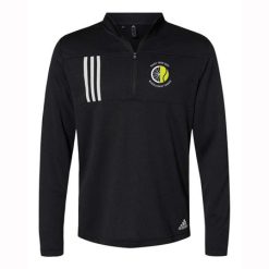 MFB Tennis Adult Adidas 3-Stripes Double Knit Quarter-Zip Pullover
