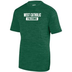 Alternative view of West Catholic Youth YOUTH SHADOW TONAL HEATHER TRAINING TEE