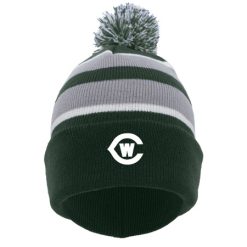 Alternative view of West Catholic KNIT FOLD OVER POM-POM BEANIE