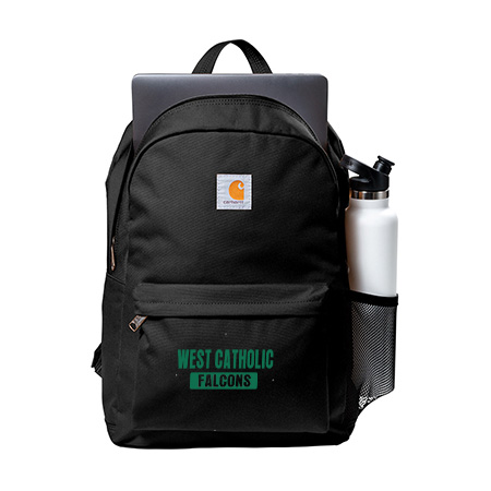 West Catholic Carhartt® Canvas Backpack - Image 2
