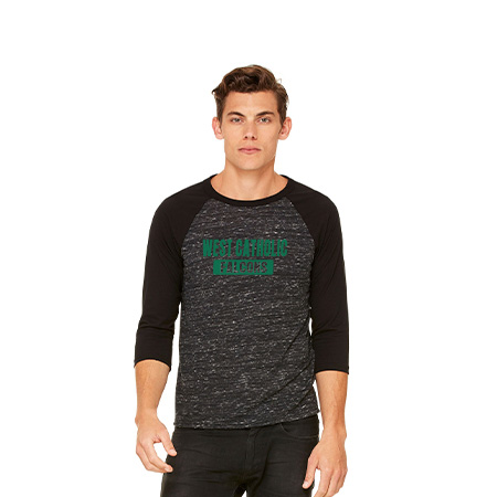 West Catholic Unisex 3/4 Sleeve Baseball Tee - Image 19