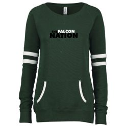 Alternative view of West Catholic Ladies Varsity Fleece Crew Neck Pullover