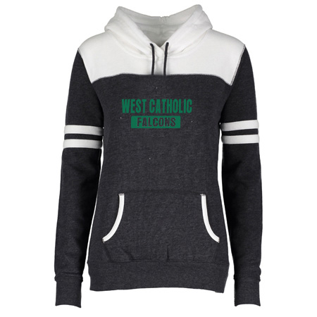 West Catholic Ladies Varsity Fleece Pullover Hood - Image 9