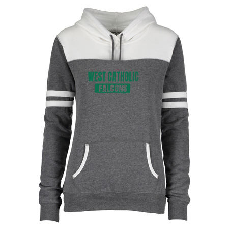 West Catholic Ladies Varsity Fleece Pullover Hood - Image 13