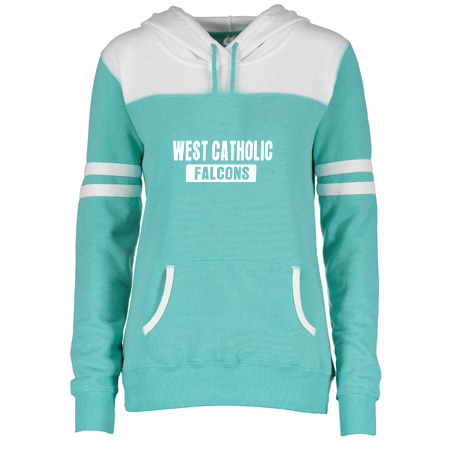 West Catholic Ladies Varsity Fleece Pullover Hood - Image 8