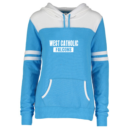West Catholic Ladies Varsity Fleece Pullover Hood - Image 4