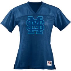 Alternative view of Mona Shores   Ladies Junior Fit Replica Football Tee