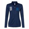 Mona Shores   Ladies Adidas 3-Stripes Double Knit Full Zip Pullover