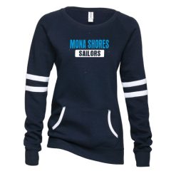 Alternative view of Mona Shores   Ladies Varsity Fleece Crew Neck Pullover